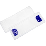 Mop płaski 40cm MIKROFIBRA InterTom biały / klips 2 oczka PCV (opak.50szt)